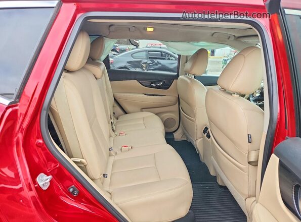 5N1AT2MTXHC751446 2017 NISSAN ROGUE Red Вид задніх сидінь
