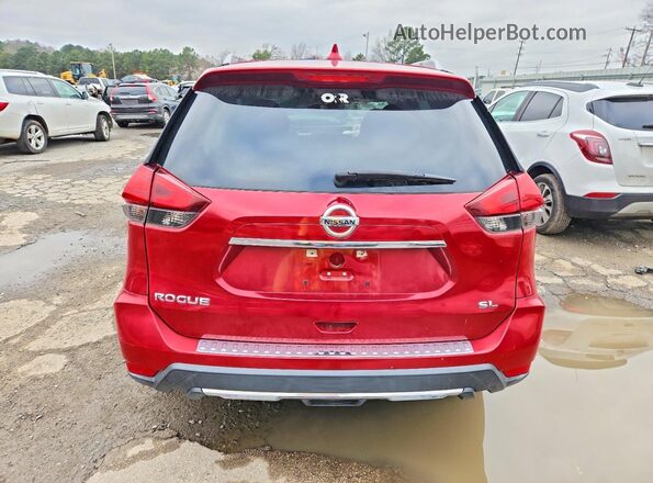 5N1AT2MTXHC751446 2017 NISSAN ROGUE Red Вид ззаду