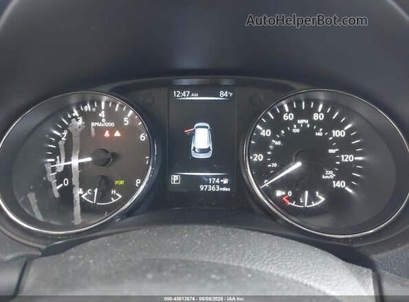 5N1AT2MTXHC834388 2017 NISSAN ROGUE Red Вид задніх сидінь