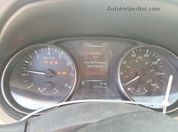 5N1AT2MTXHC837596 2017 NISSAN ROGUE Серый Вид щитка приборов