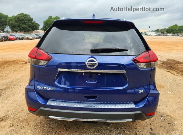 5N1AT2MTXJC714452 2018 NISSAN ROGUE Blue Rear view