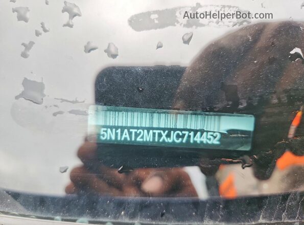 5N1AT2MTXJC714452 2018 NISSAN ROGUE Blue VIN sticker view