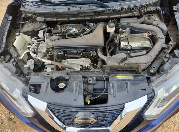 5N1AT2MTXJC714452 2018 NISSAN ROGUE Blue Engine compartment view