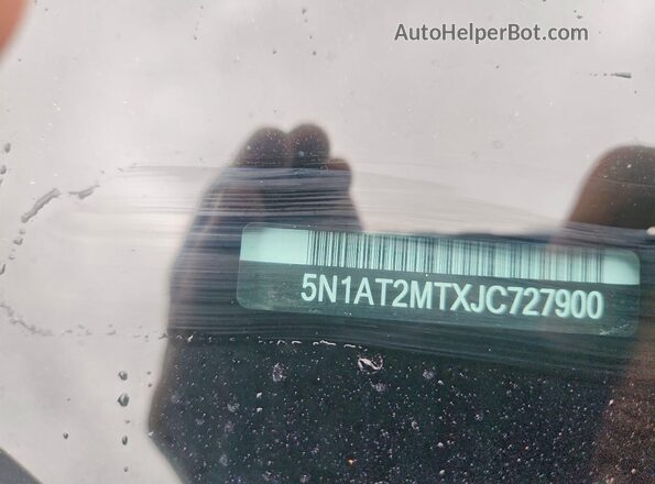 5N1AT2MTXJC727900 2018 NISSAN ROGUE Black Widok komory silnika