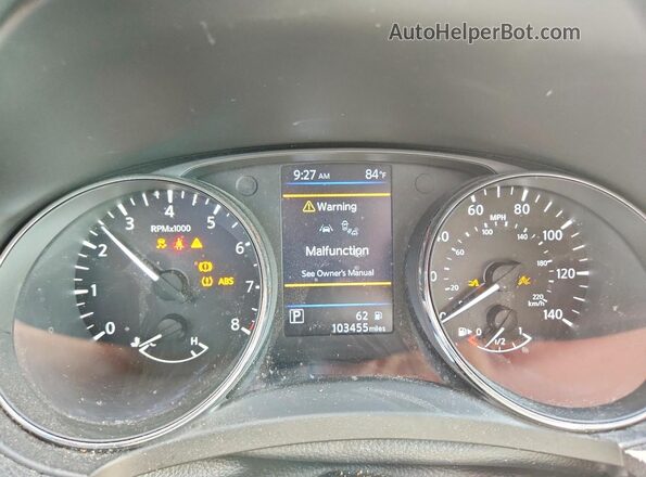 5N1AT2MTXKC815525 2019 NISSAN ROGUE Серебряный Вид щитка приборов