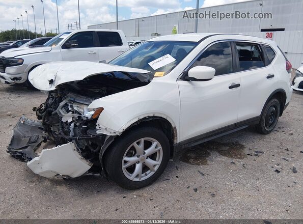 5N1AT2MTXKC838075 2019 NISSAN ROGUE White წინა მარცხენა ხედი სამი მეოთხედიდან