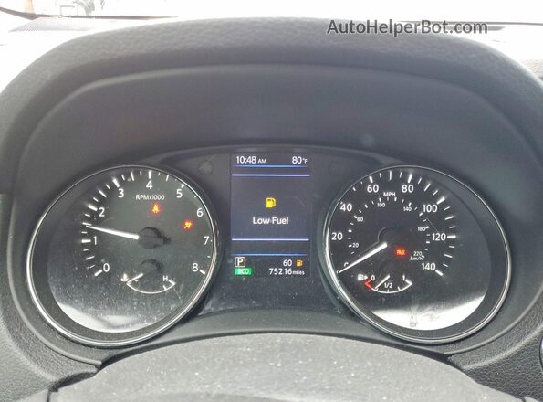 5N1AT2MTXLC745722 2020 NISSAN ROGUE Orange ხელსაწყოთა პანელის ხედი
