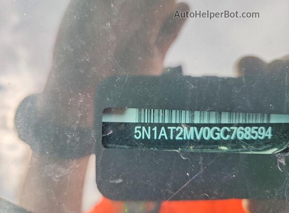 5N1AT2MV0GC768594 2016 NISSAN ROGUE Белый Панорамный вид салона 360°