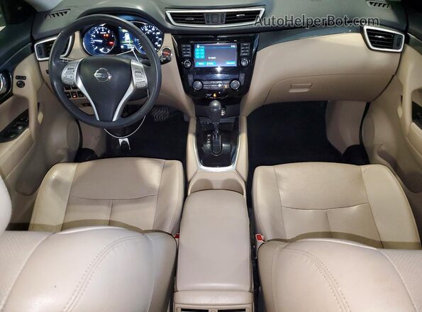 5N1AT2MV0GC786500 2016 NISSAN ROGUE Blue Вид панелі приладів