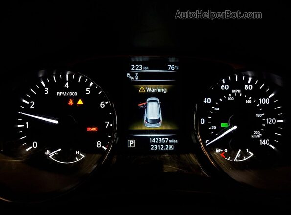 5N1AT2MV0GC786500 2016 NISSAN ROGUE Blue Вид щитка приладів