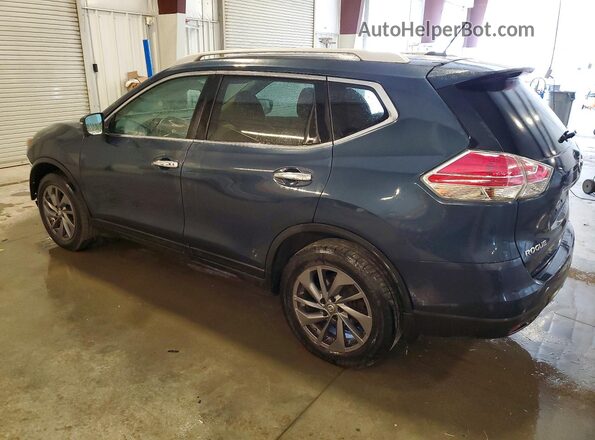 5N1AT2MV0GC786500 2016 NISSAN ROGUE Blue Задня ліва чверть