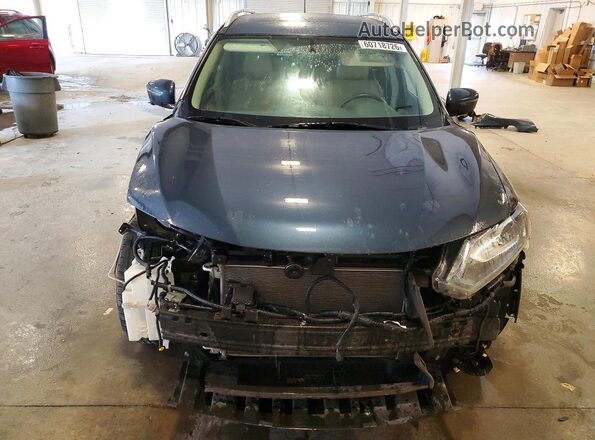 5N1AT2MV0GC786500 2016 NISSAN ROGUE Blue Вид спереду
