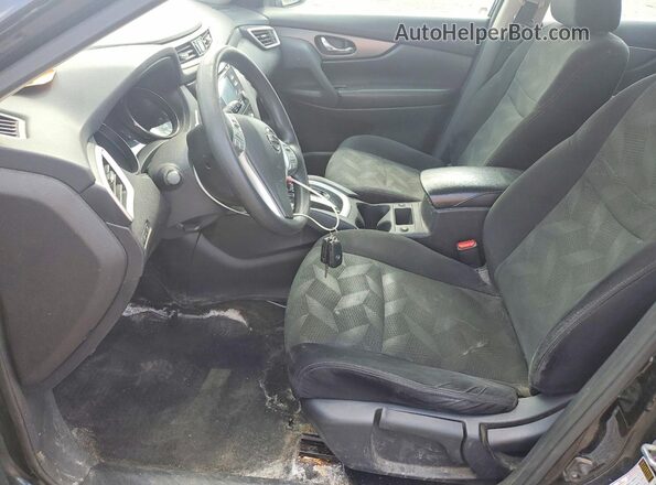 5N1AT2MV0GC844847 2016 NISSAN ROGUE Черный Вид салона спереди