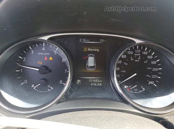 5N1AT2MV0GC844847 2016 NISSAN ROGUE Черный Вид щитка приборов