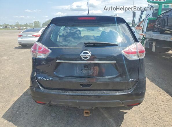 5N1AT2MV0GC844847 2016 NISSAN ROGUE Черный Вид сзади