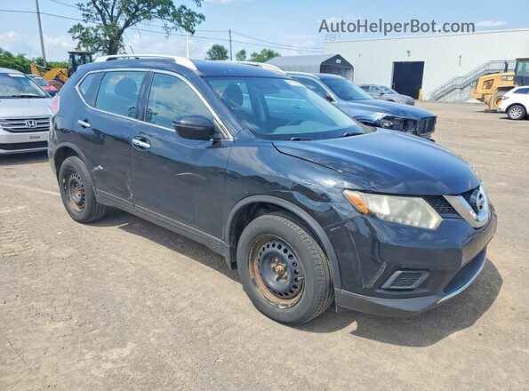 5N1AT2MV0GC844847 2016 NISSAN ROGUE Черный Передняя правая четверть