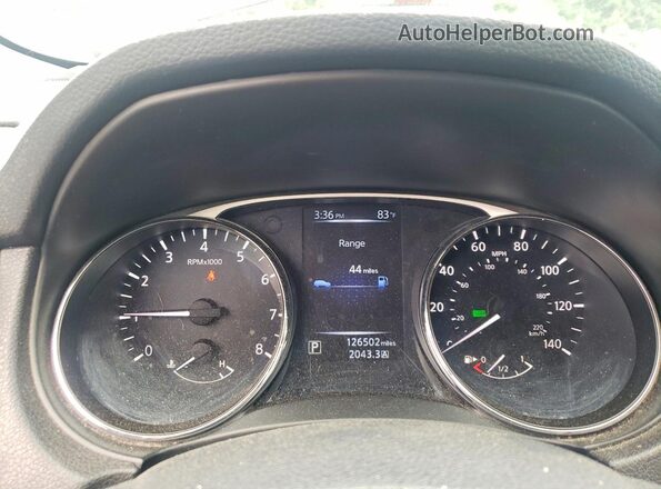 5N1AT2MV0GC888623 2016 NISSAN ROGUE Black Instrument cluster view