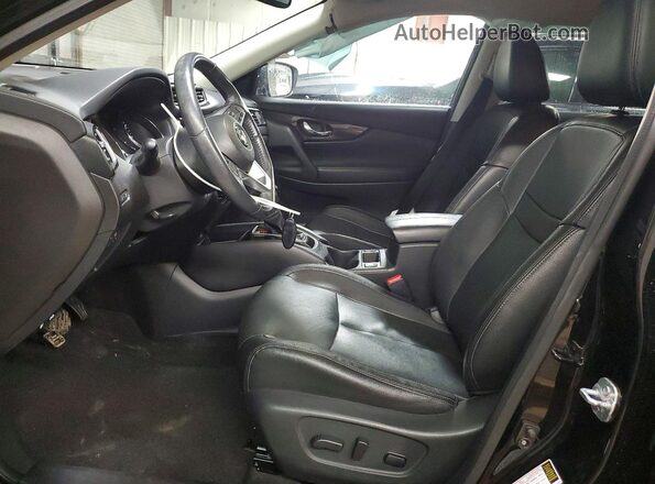 5N1AT2MV0HC744183 2017 NISSAN ROGUE Black წინა სალონის ხედი