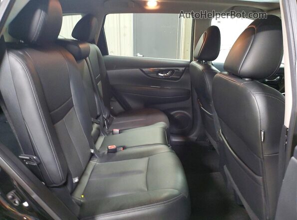 5N1AT2MV0HC744183 2017 NISSAN ROGUE Black უკანა სავარძლების ხედი