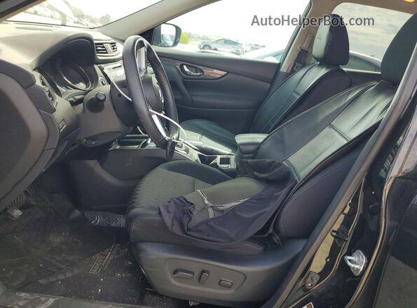 5N1AT2MV0HC762957 2017 NISSAN ROGUE Black Вид салону спереду
