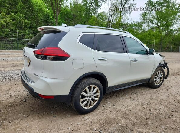 5N1AT2MV0HC798468 2017 NISSAN ROGUE Белый Задняя правая четверть