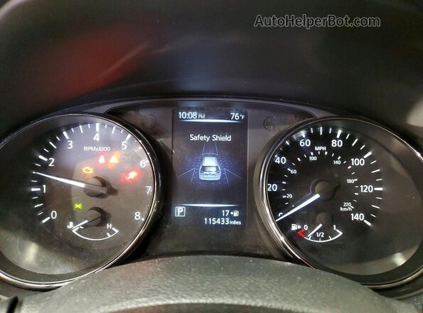 5N1AT2MV0HC853405 2017 NISSAN ROGUE Blue Սարքավորումների վահանակի տեսք