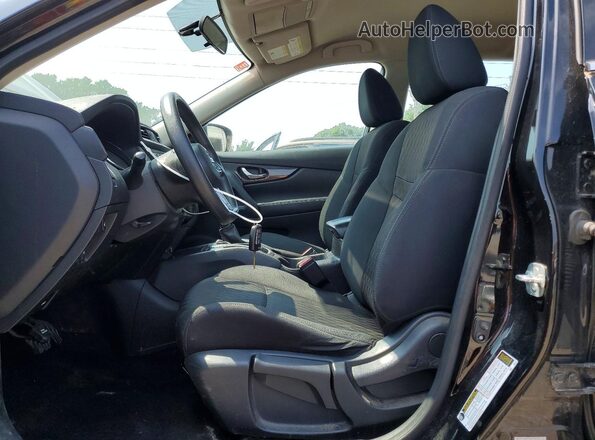 5N1AT2MV0JC741953 2018 NISSAN ROGUE Черный Вид салона спереди