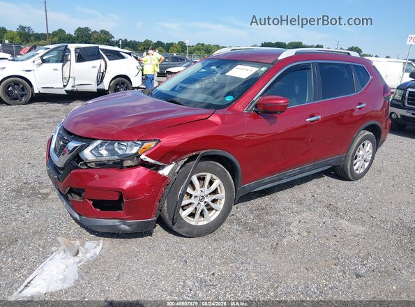 5N1AT2MV0JC843768 2018 NISSAN ROGUE Red Передня ліва чверть