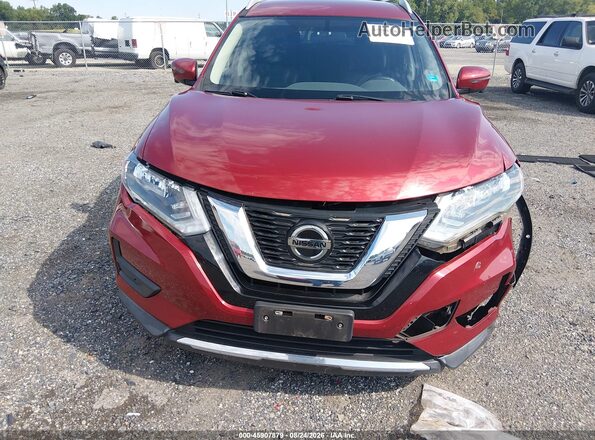 5N1AT2MV0JC843768 2018 NISSAN ROGUE Red Вид щитка приладів