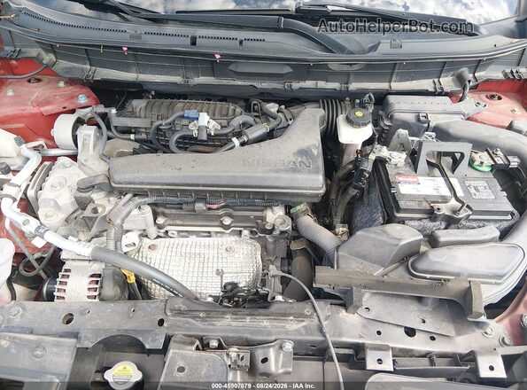 5N1AT2MV0JC843768 2018 NISSAN ROGUE Red Вид ззаду