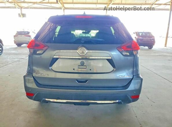 5N1AT2MV0KC769608 2019 NISSAN ROGUE Gray Вид ззаду