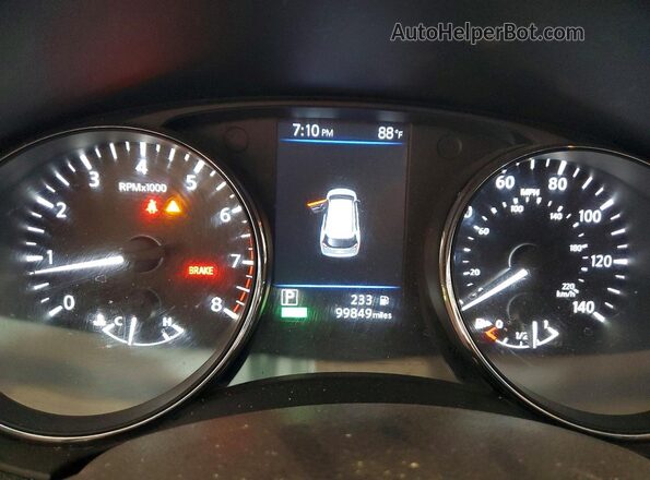 5N1AT2MV0KC769608 2019 NISSAN ROGUE Gray Вид щитка приладів