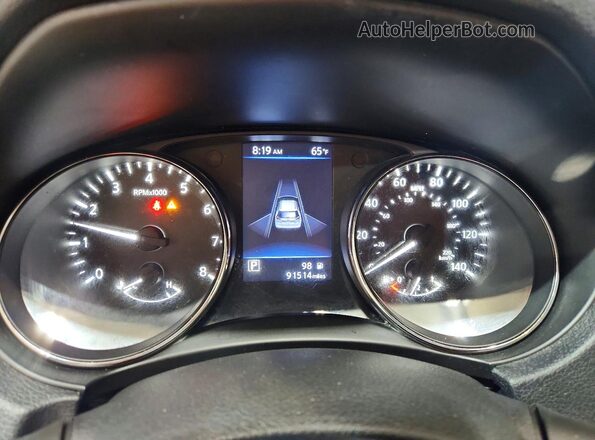 5N1AT2MV0KC816409 2019 NISSAN ROGUE Black Instrument cluster view