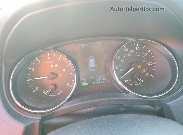 5N1AT2MV0LC810515 2020 NISSAN ROGUE Серебряный Вид щитка приборов