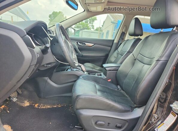 5N1AT2MV1GC789289 2016 NISSAN ROGUE Черный Вид салона спереди