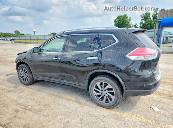 5N1AT2MV1GC789289 2016 NISSAN ROGUE Черный Задняя левая четверть