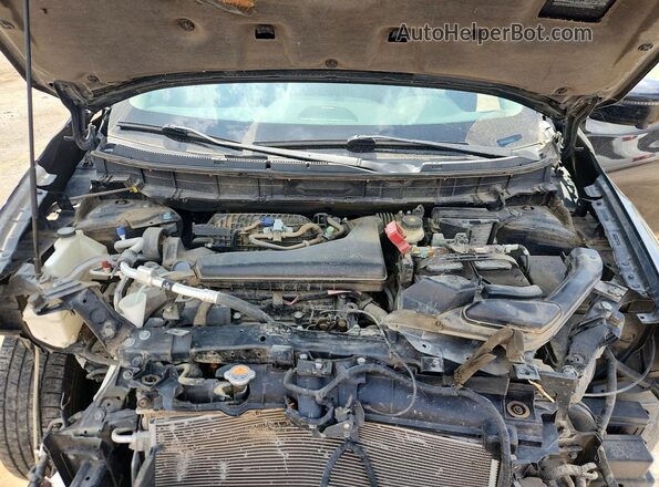 5N1AT2MV1GC789289 2016 NISSAN ROGUE Черный Вид задней части салона