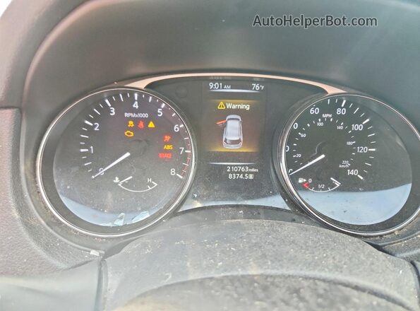 5N1AT2MV1GC847465 2016 NISSAN ROGUE Gray Սարքավորումների վահանակի տեսք