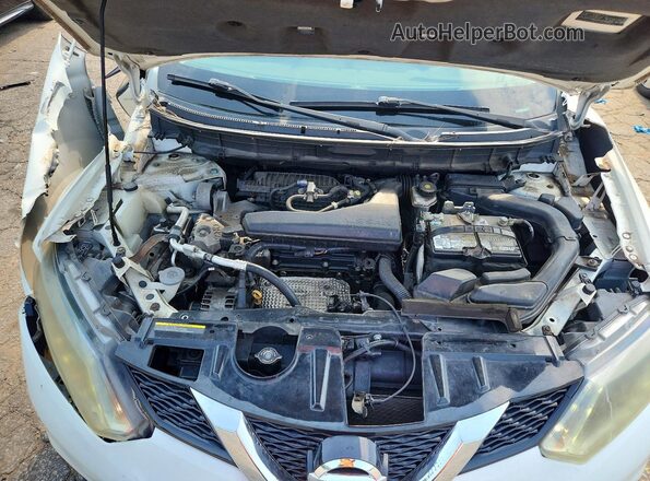 5N1AT2MV1GC868283 2016 NISSAN ROGUE White უკანა სალონის ხედი