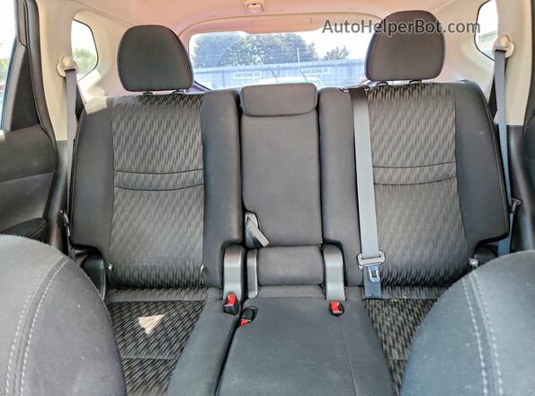 5N1AT2MV1JC739953 2018 NISSAN ROGUE Black უკანა სავარძლების ხედი