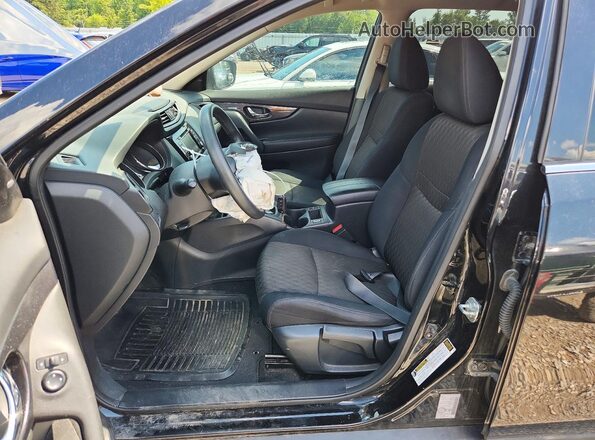 5N1AT2MV1JC739953 2018 NISSAN ROGUE Black წინა სალონის ხედი