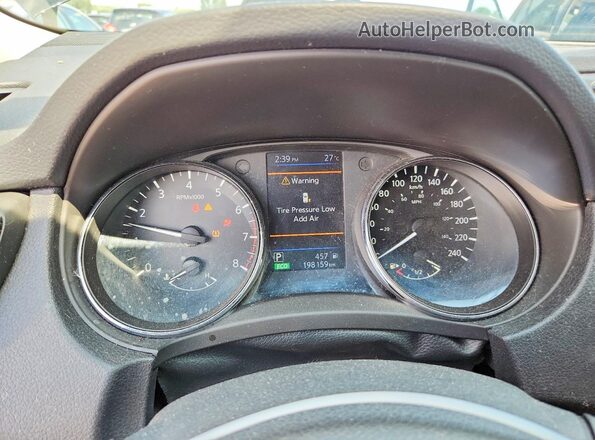 5N1AT2MV1JC739953 2018 NISSAN ROGUE Black ხელსაწყოთა პანელის ხედი