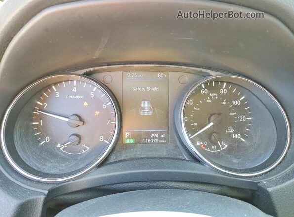 5N1AT2MV1JC767574 2018 NISSAN ROGUE Black Вид щитка приладів