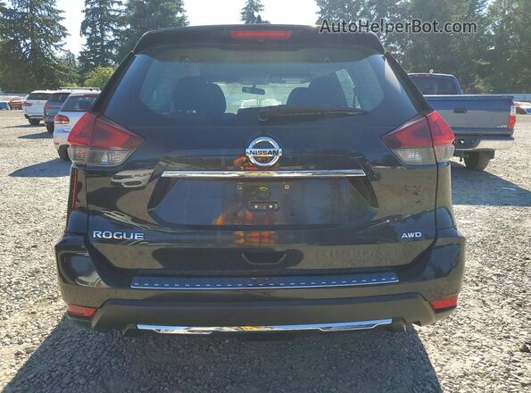 5N1AT2MV1JC767574 2018 NISSAN ROGUE Black Вид ззаду