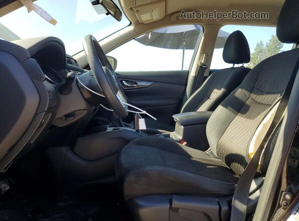 5N1AT2MV1JC767574 2018 NISSAN ROGUE Black Вид салону спереду