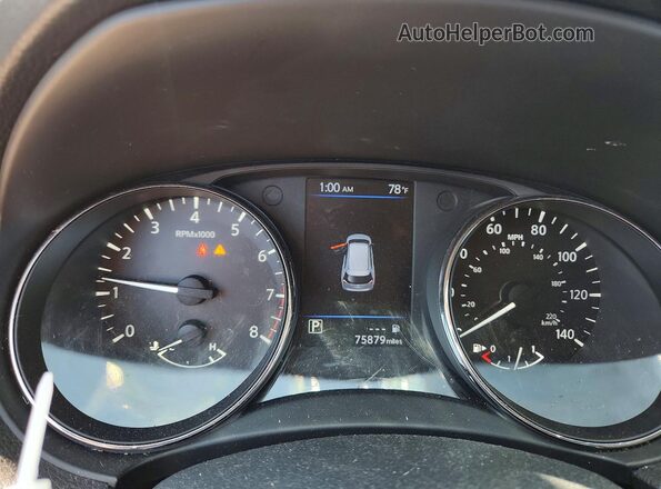5N1AT2MV1JC772497 2018 NISSAN ROGUE Gray Widok zestawu wskaźników