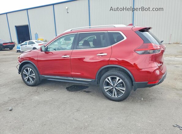 5N1AT2MV1JC824811 2018 NISSAN ROGUE Red Trasero izquierdo