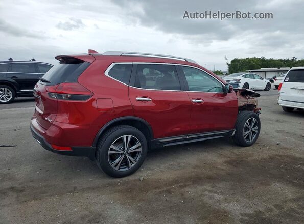 5N1AT2MV1JC824811 2018 NISSAN ROGUE Red Trasero derecho