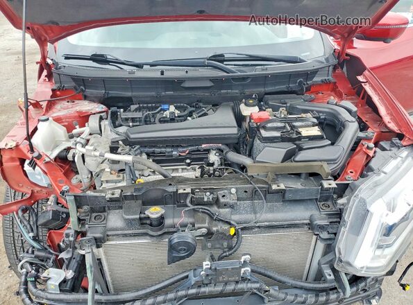 5N1AT2MV1JC824811 2018 NISSAN ROGUE Red Vista del compartimento del motor