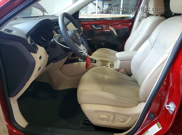 5N1AT2MV1LC702775 2020 NISSAN ROGUE Бордовый Вид салона спереди